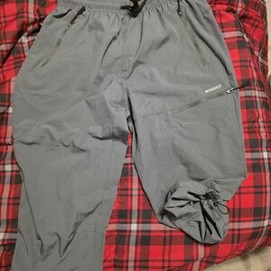 MOCOLY Women's Charcoal Cargo Capri